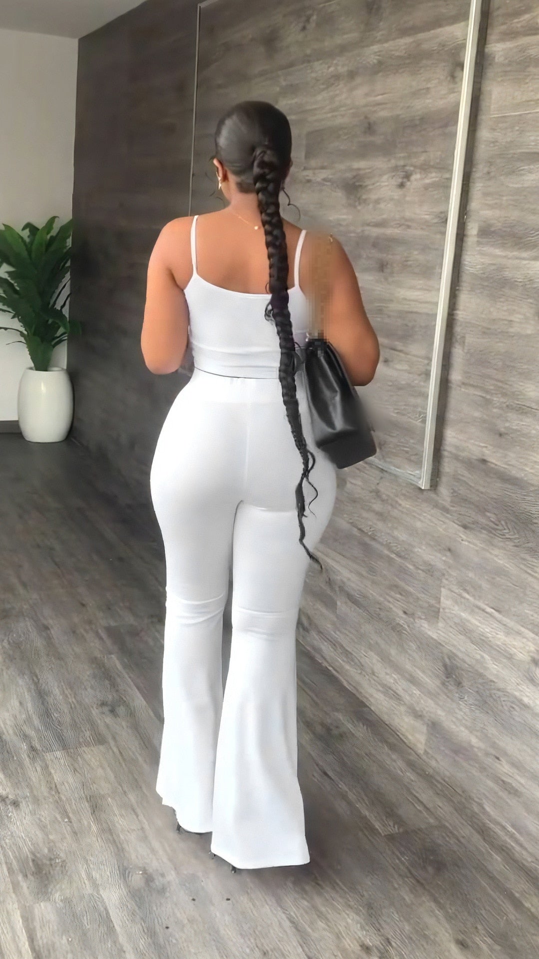 Alternate view: Women's crop top & pants set