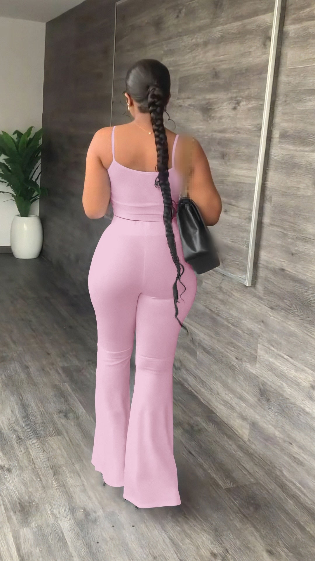 Alternate view: Women's crop top & pants set