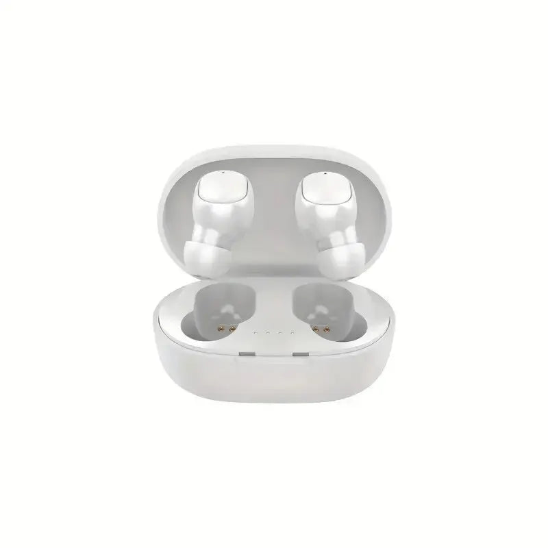 Unisex white A6S bluetooth headphones: sporty sound, seamless connection