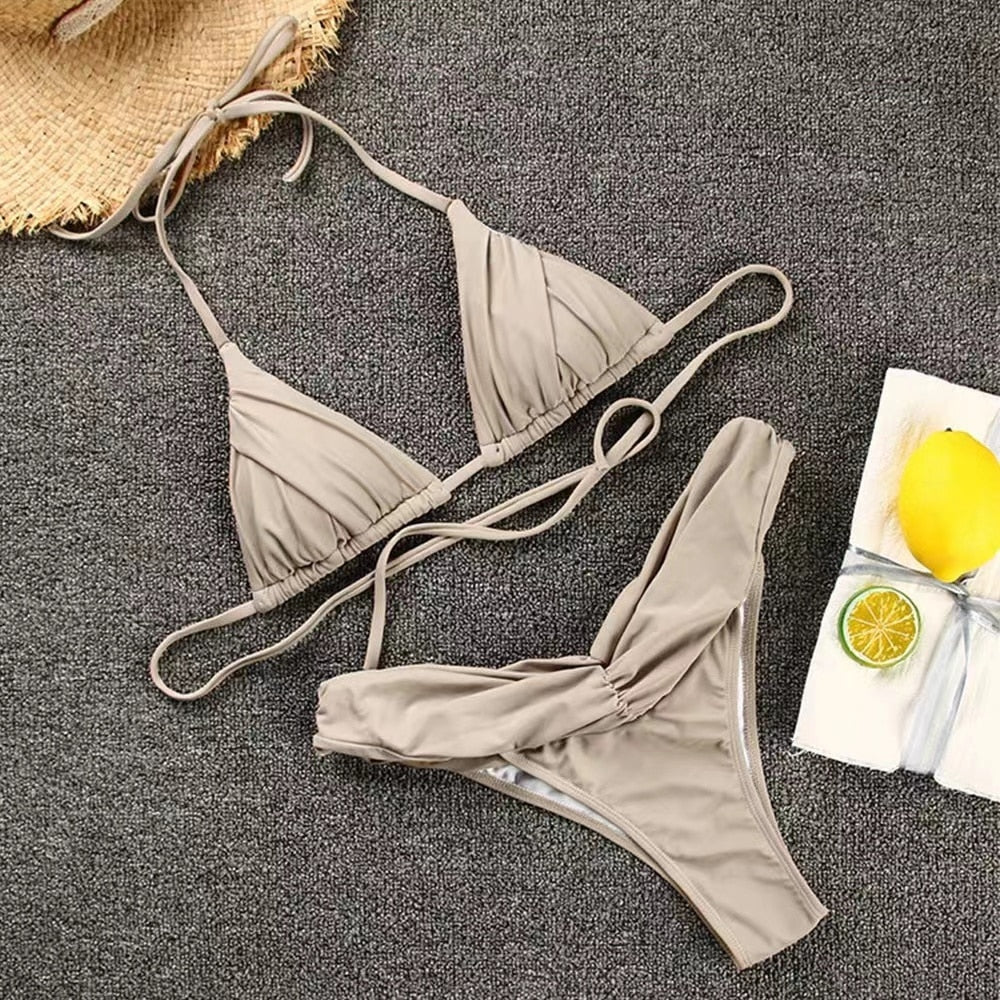 Alternate view: Women's halter bikini
