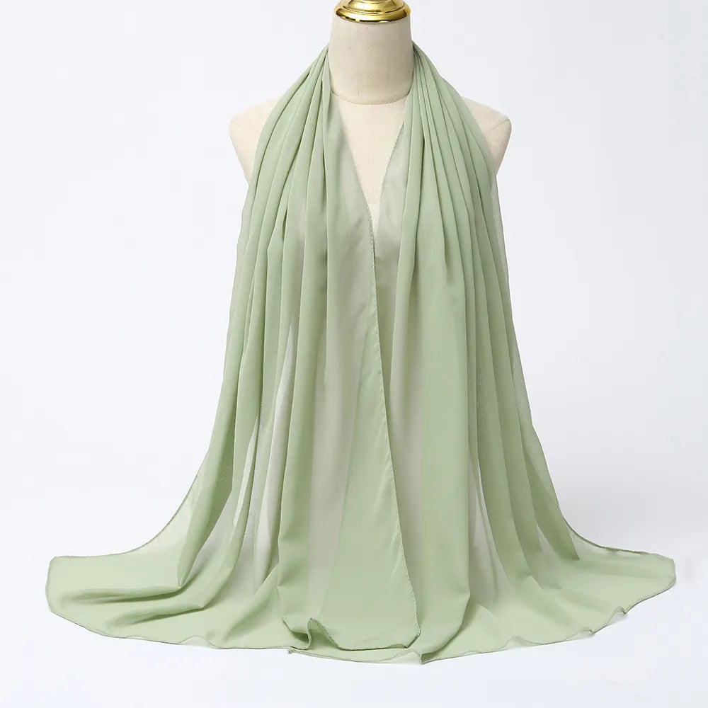 Women's spring willow chiffon hijab scarf