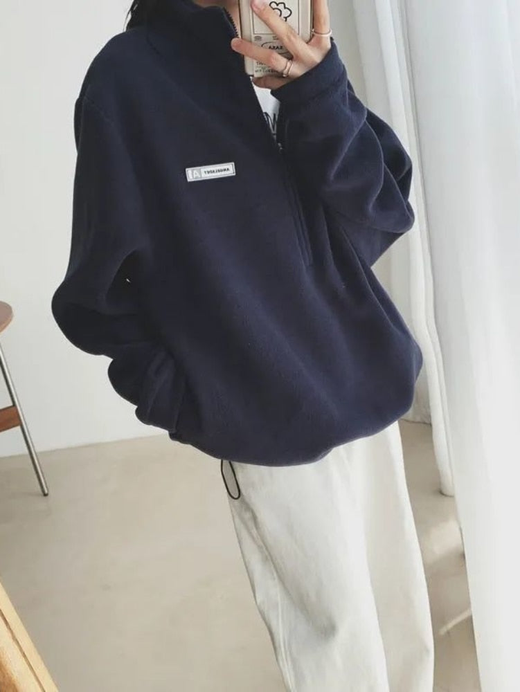 Alternate view: Women's korean fleece sweatshirt