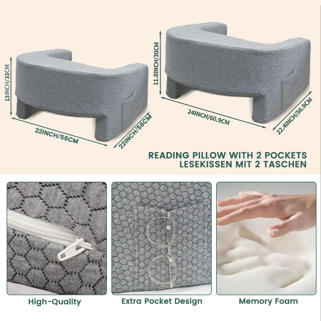 Alternate view: Reading arm rest pillow