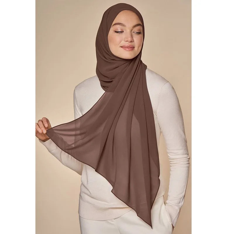 Alternate view: Women's chiffon hijab scarf