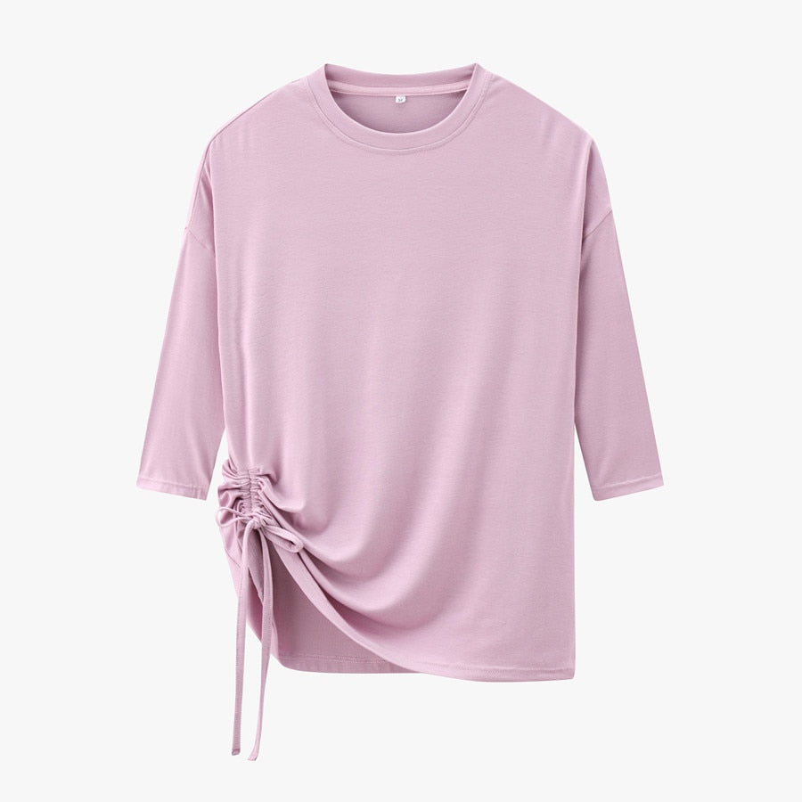 Women's pink everyday t-shirt loose