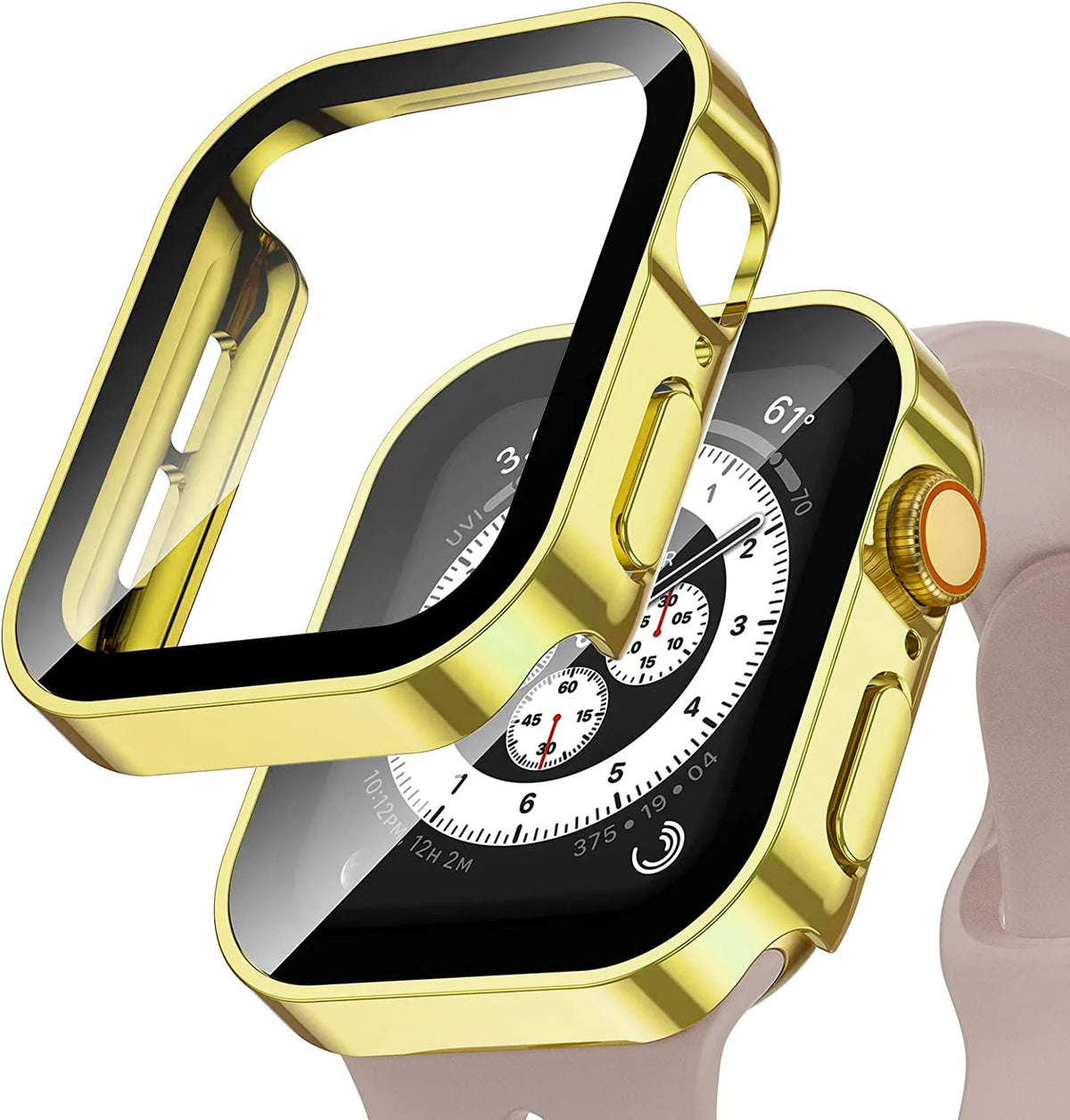 Unisex gold watch case