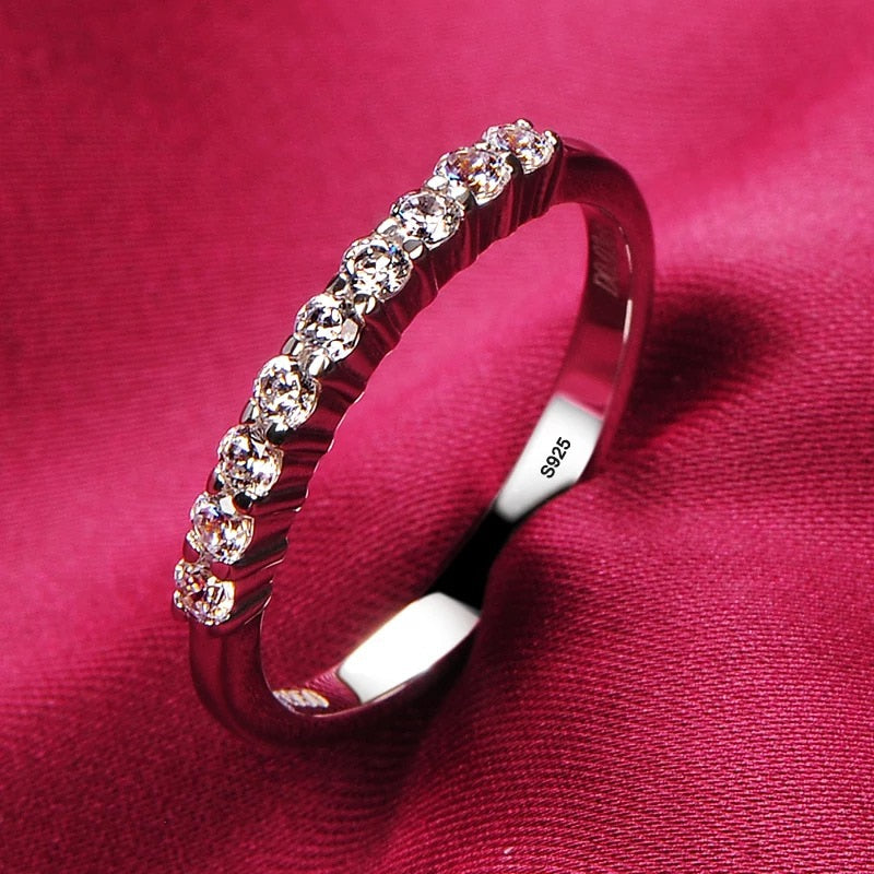 Alternate view: Women's zircon wedding ring