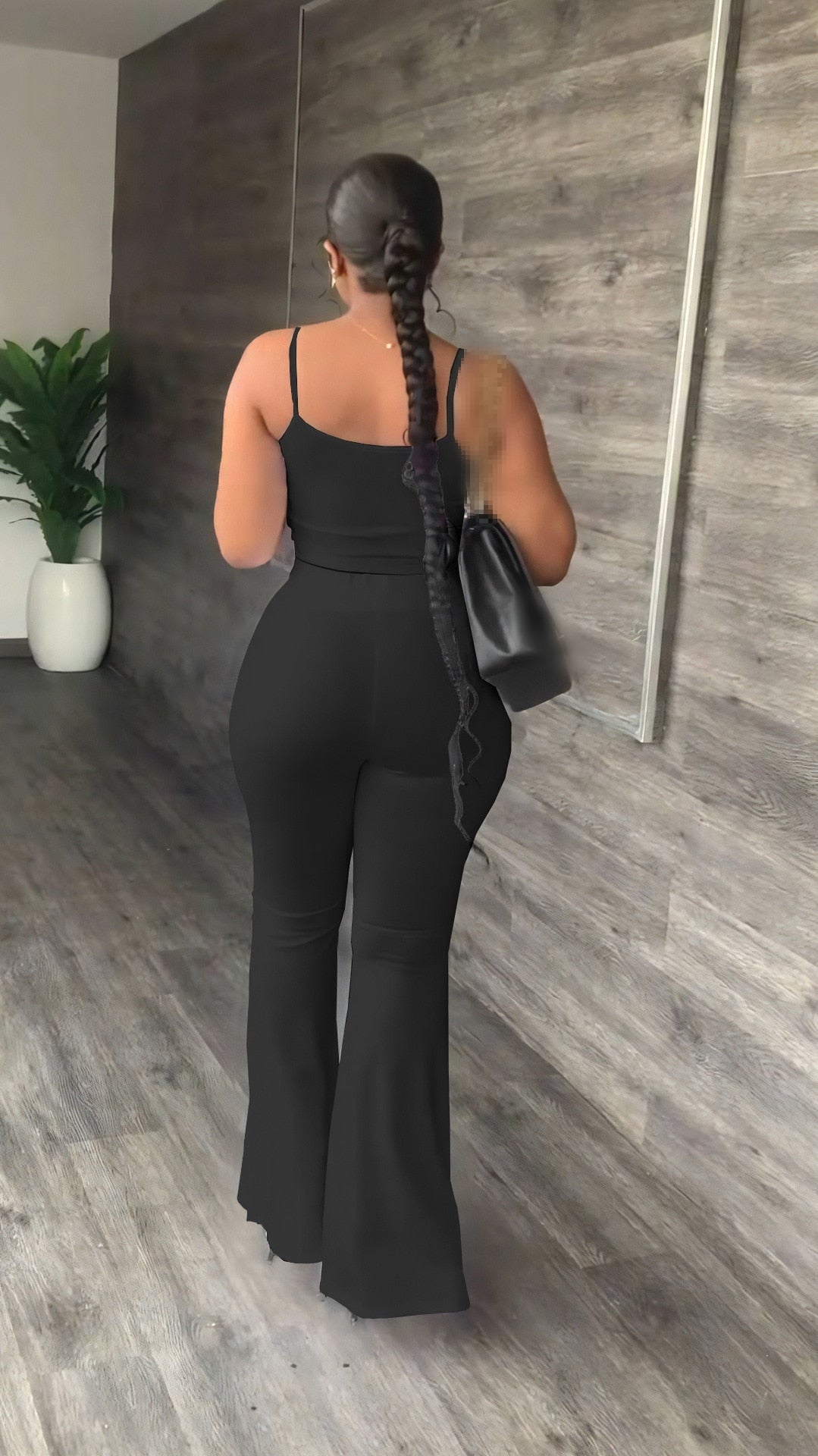 Alternate view: Women's crop top & pants set