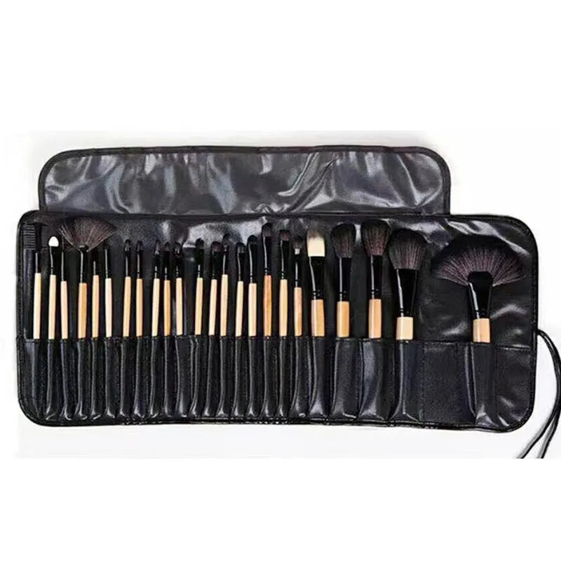 Unisex 24 piece makeup brush set