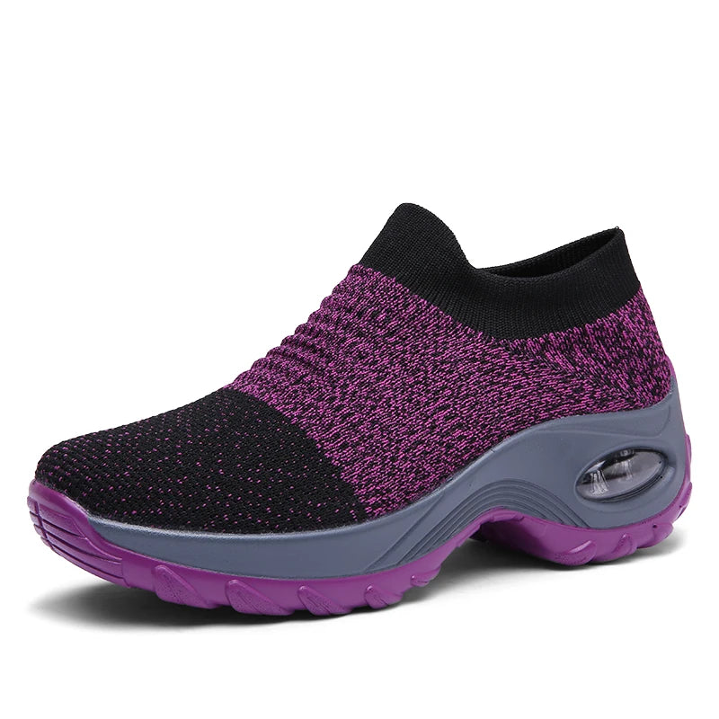 Women's purple comfy sneakers