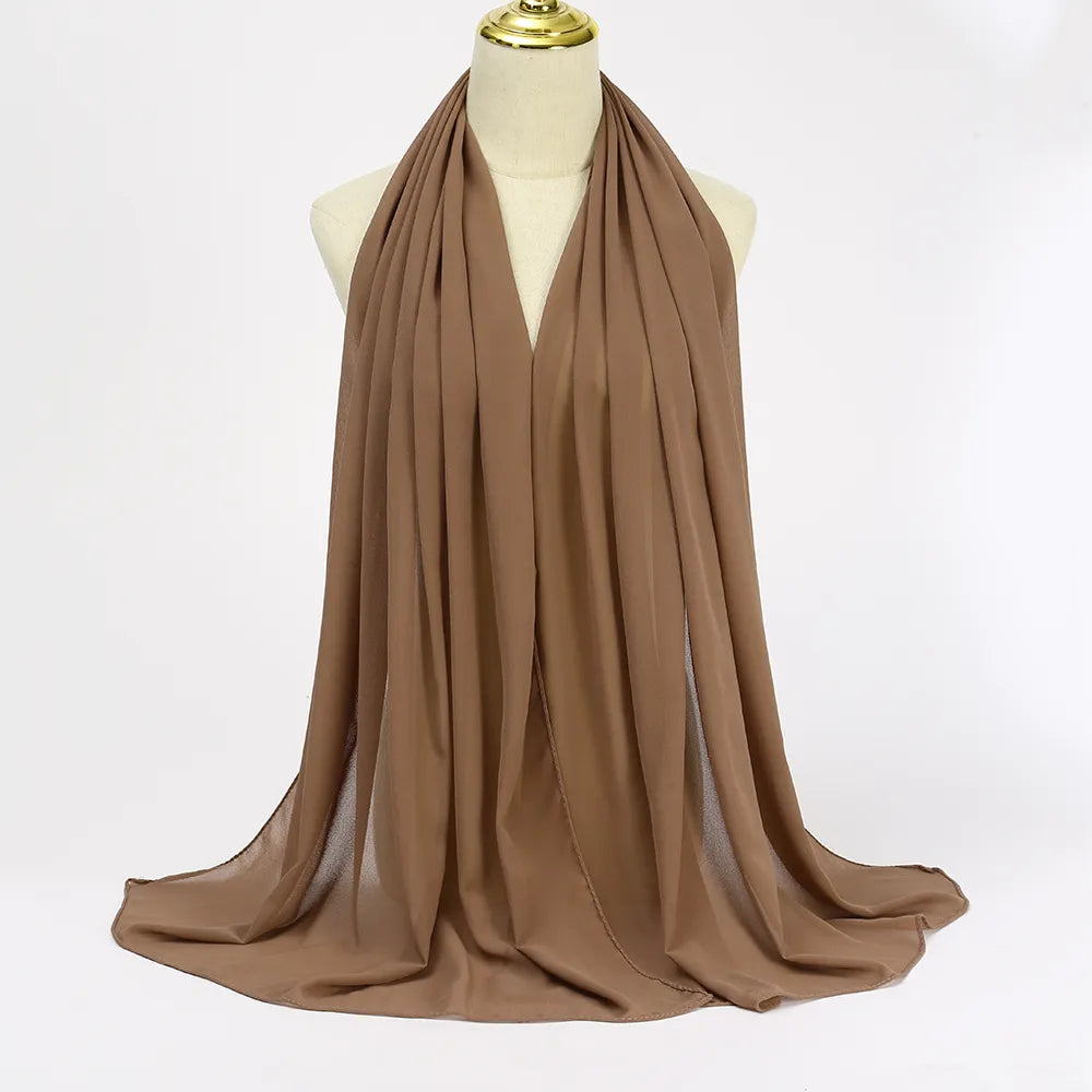 Women's oak chiffon hijab scarf