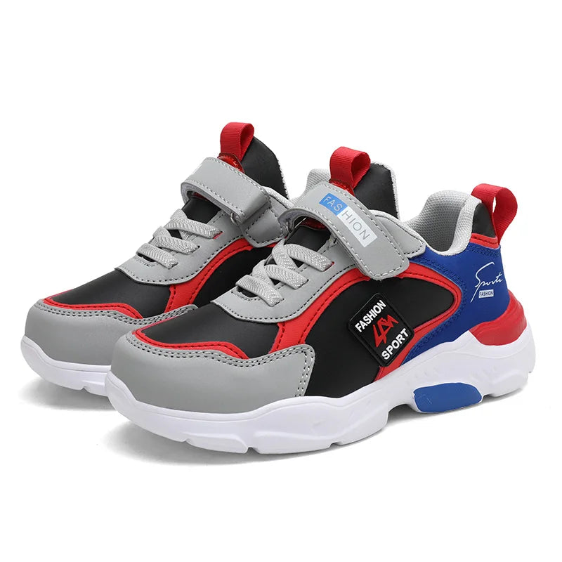 Boys red running shoes
