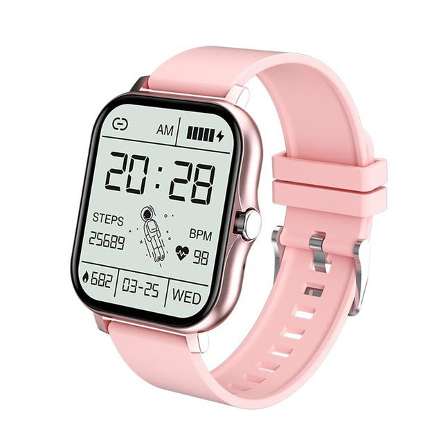Women's pink smart watch