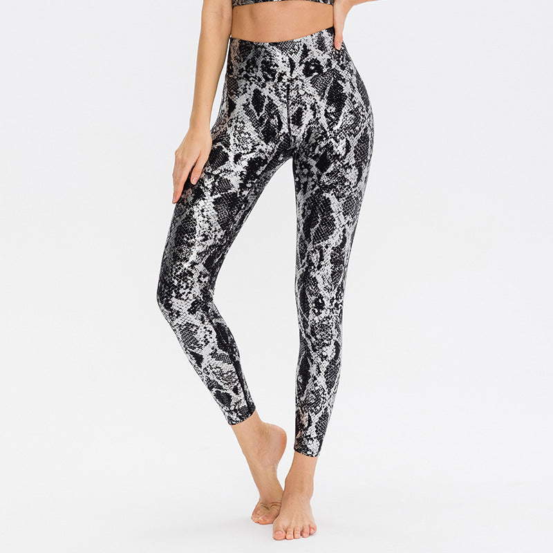 Women's snake print trousers