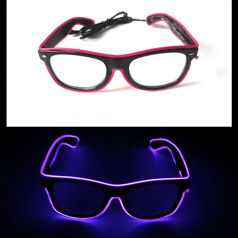 Women's purple glasses