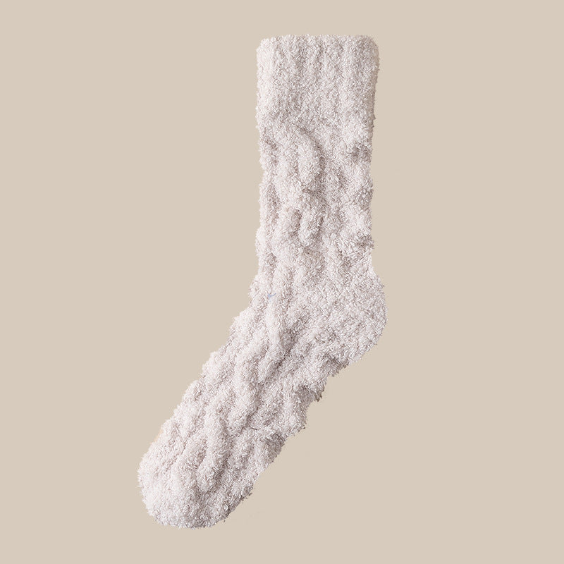 Thick Fuzzy Coral Fleece Socks - view 9