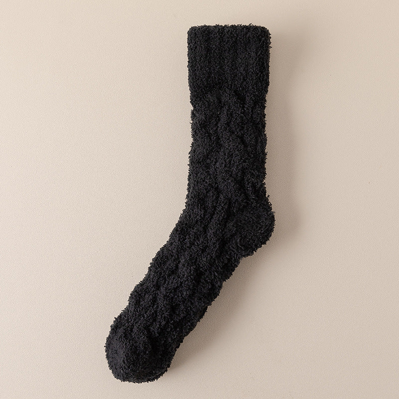 Thick Fuzzy Coral Fleece Socks - view 3
