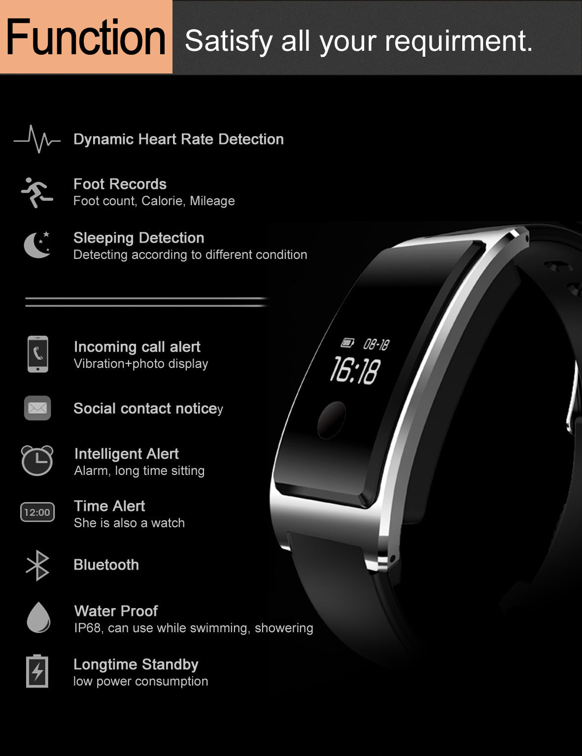 Women's CK11S smart band