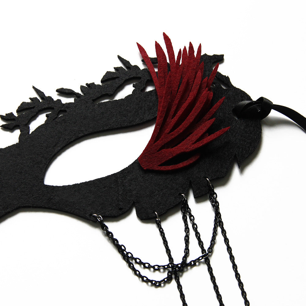 Alternate view: Women's halloween half mask