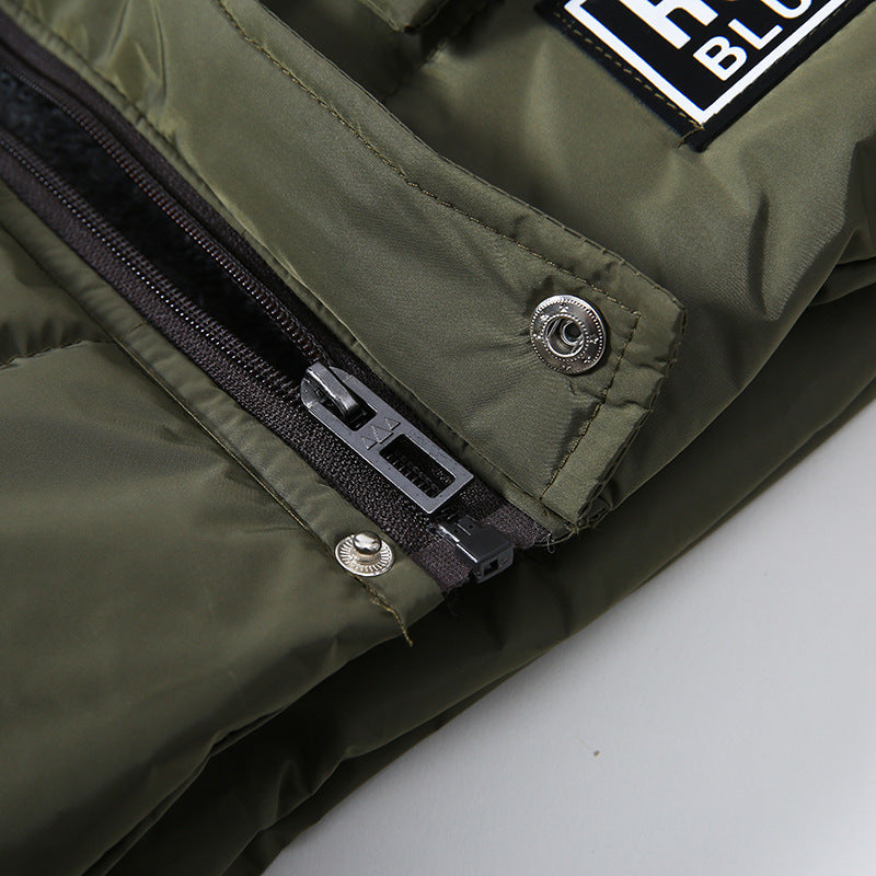 Boys fur collar padded jacket