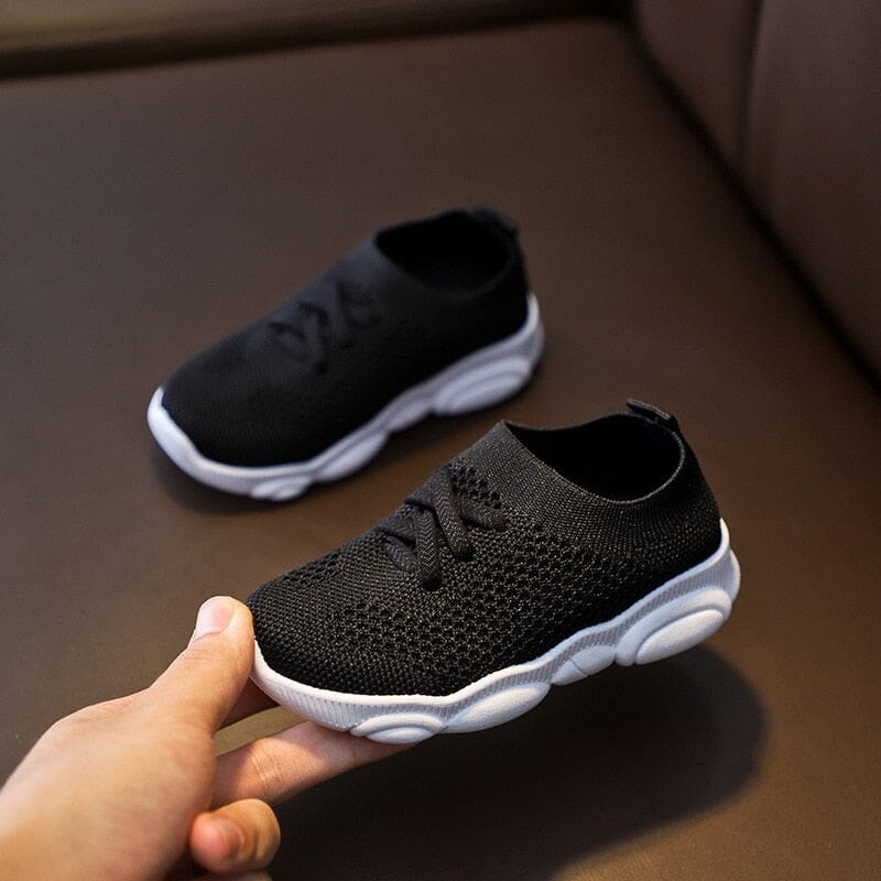 Girls black casual flats