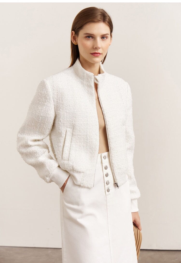 Alternate view: Women's tweed zipper jacket