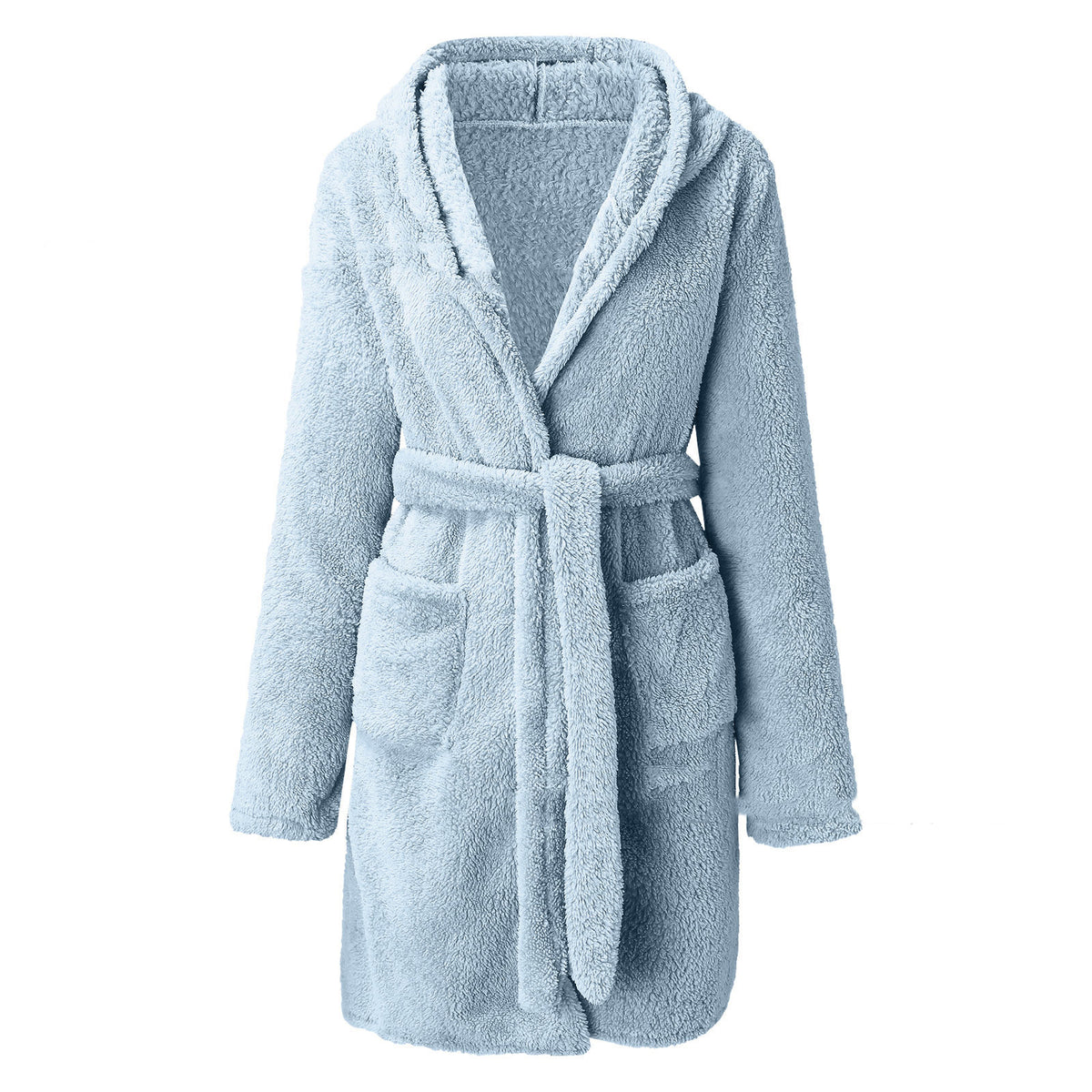 Women's blue velvet nightgown