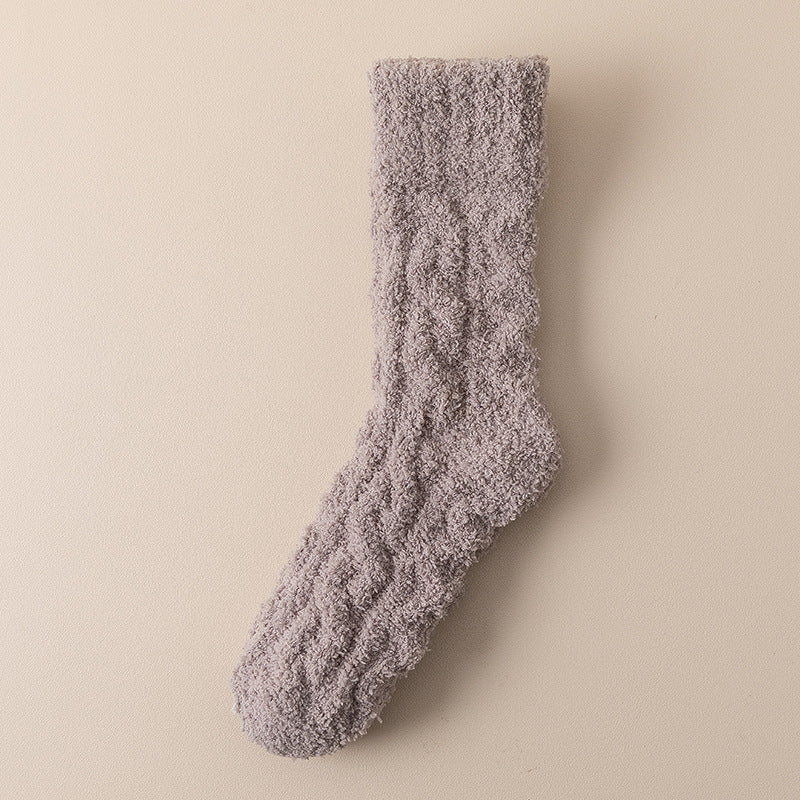 Thick Fuzzy Coral Fleece Socks - view 11