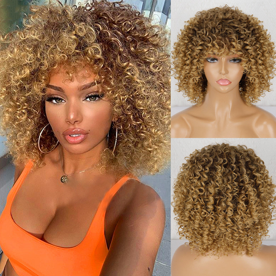 Women's afro curly wig