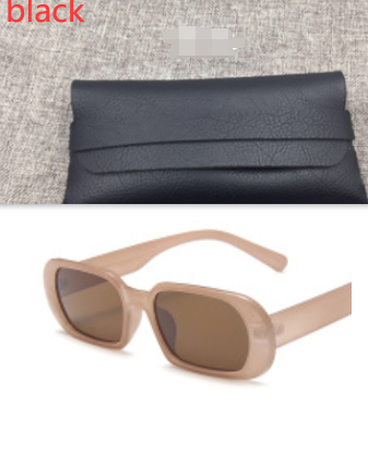 Women's milk tea color candy sunglasses
