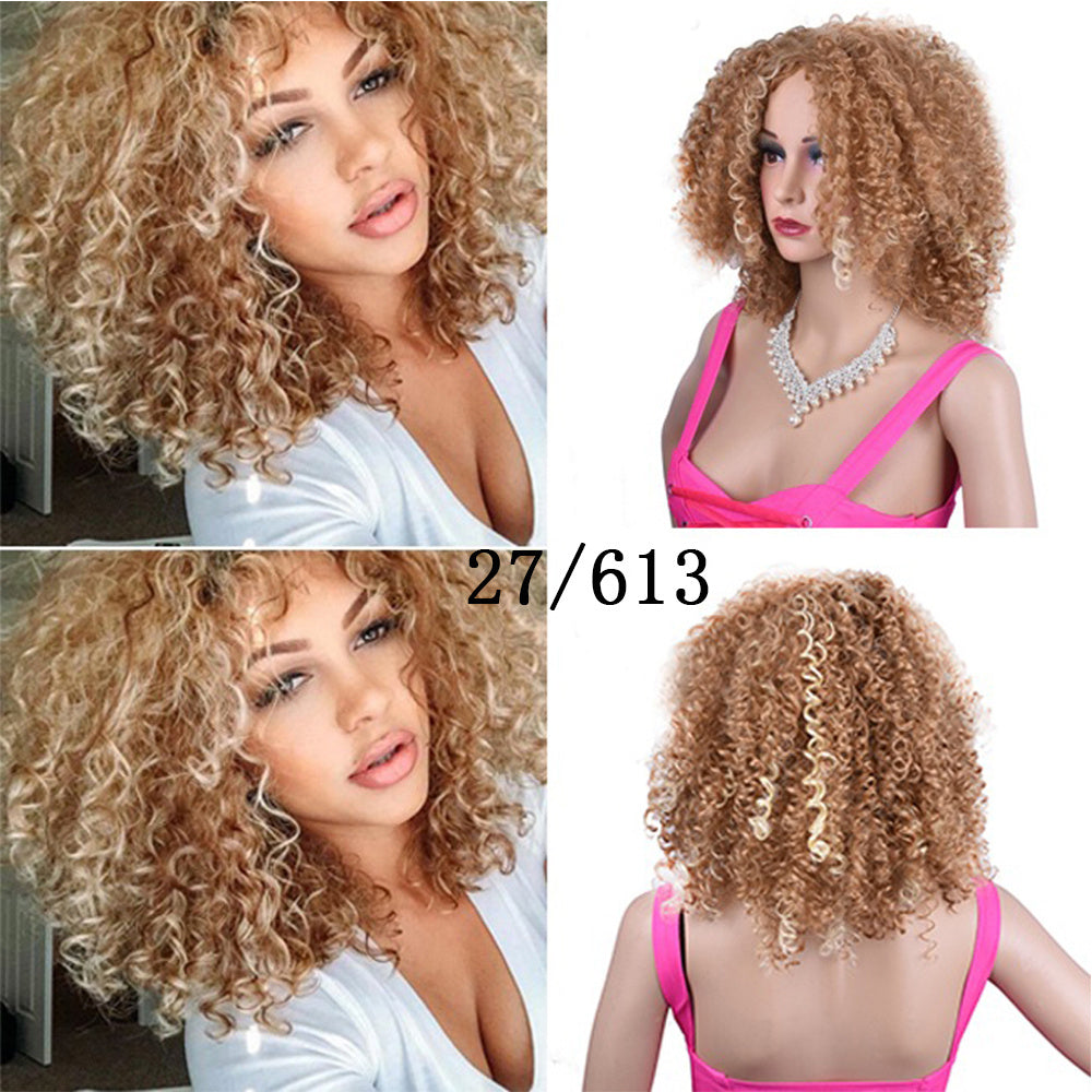 Women's afro curly wig