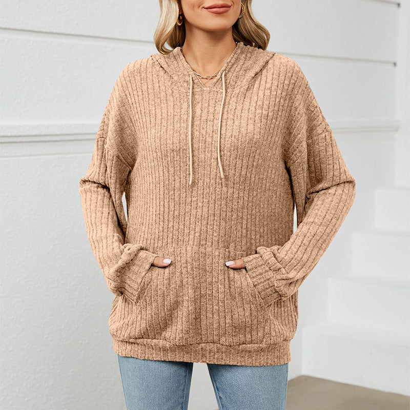 Alternate view: Women's hooded knit sweater
