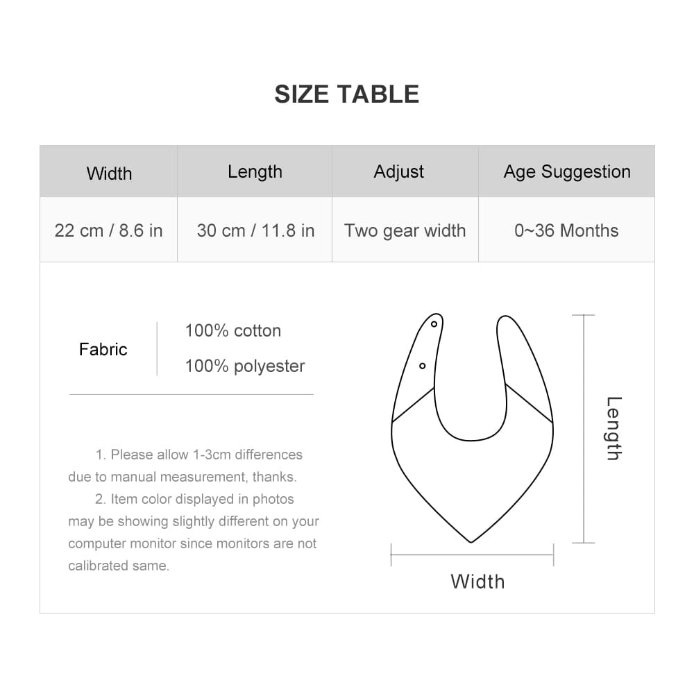 Kids baby triangle scarf