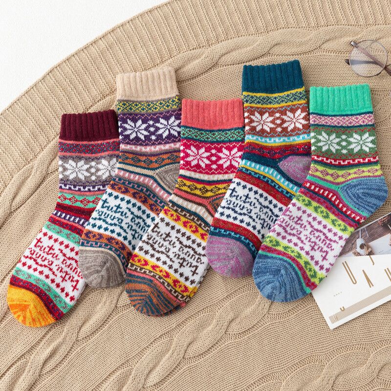 Unisex thick wool socks -pair pack