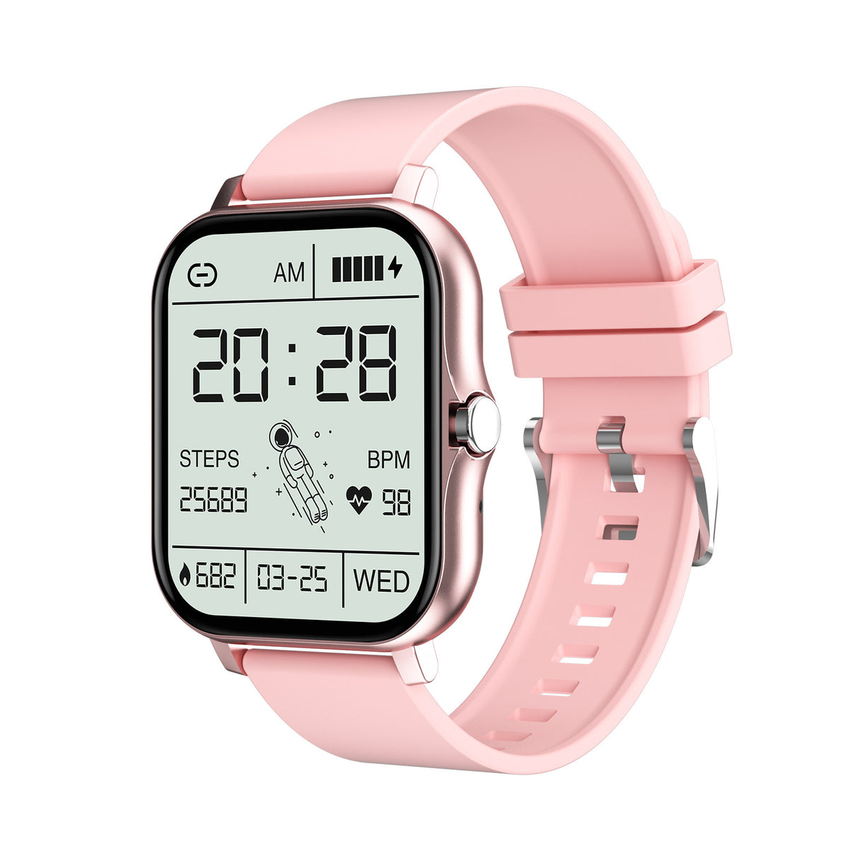 Unisex pink Y13 smart call watch