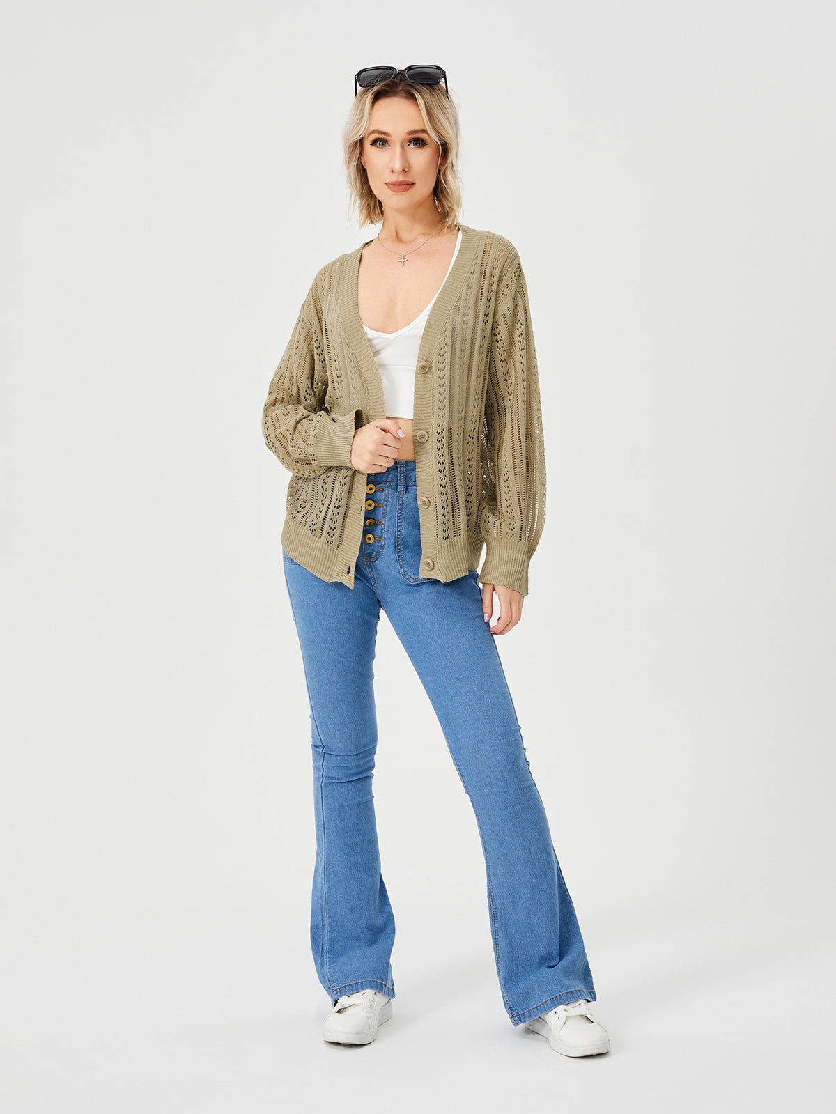 Alternate view: Women's open front cardigan