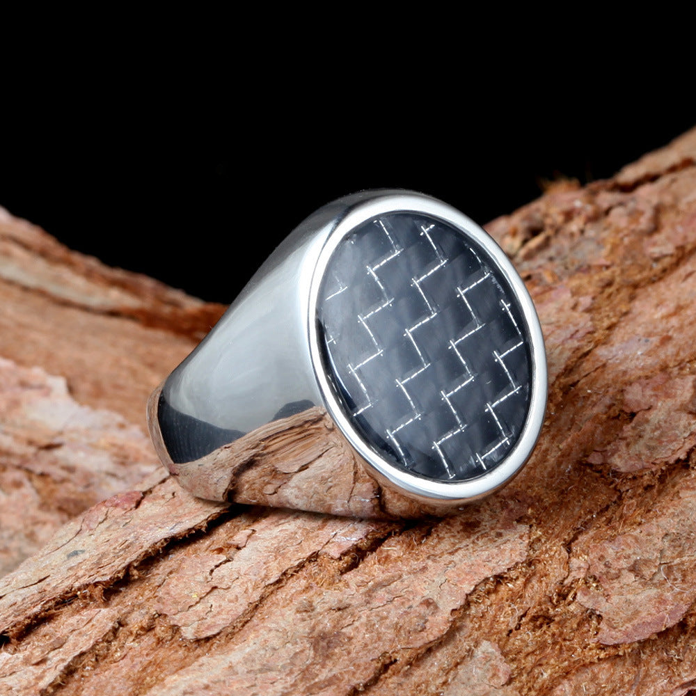 Alternate view: Unisex carbon fiber ring