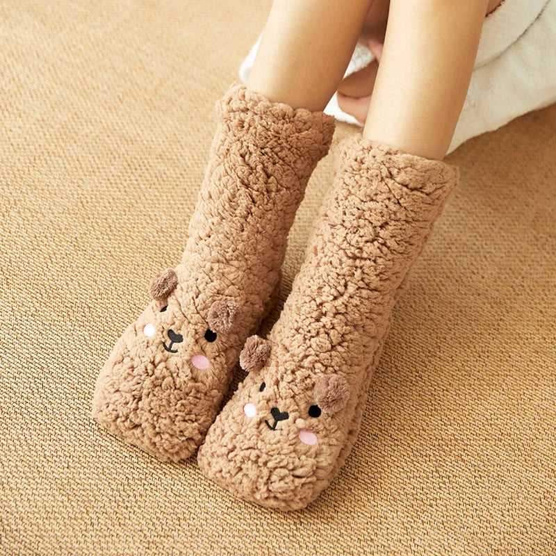 Women's Warm Fuzzy Slipper Socks - view 1