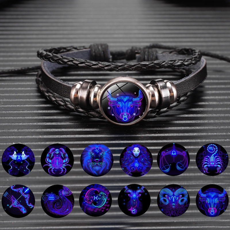 Unisex zodiac constellation bracelet
