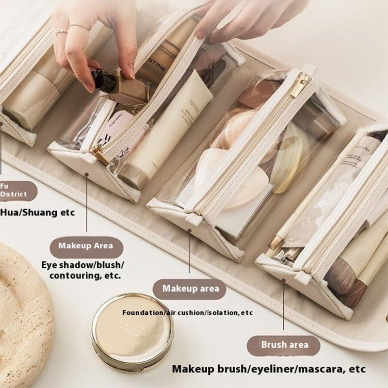 Women's folding cosmetic bag