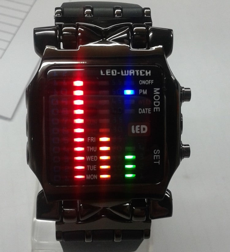 Alternate view: Unisex crab LED watch