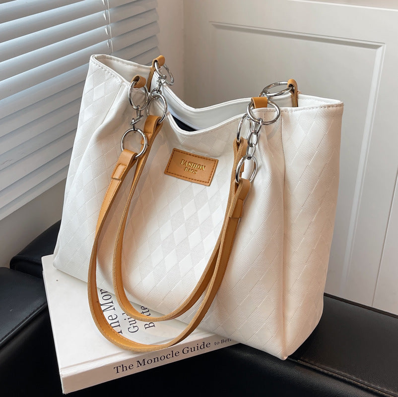 Alternate view: Women's rhombus chain tote bag