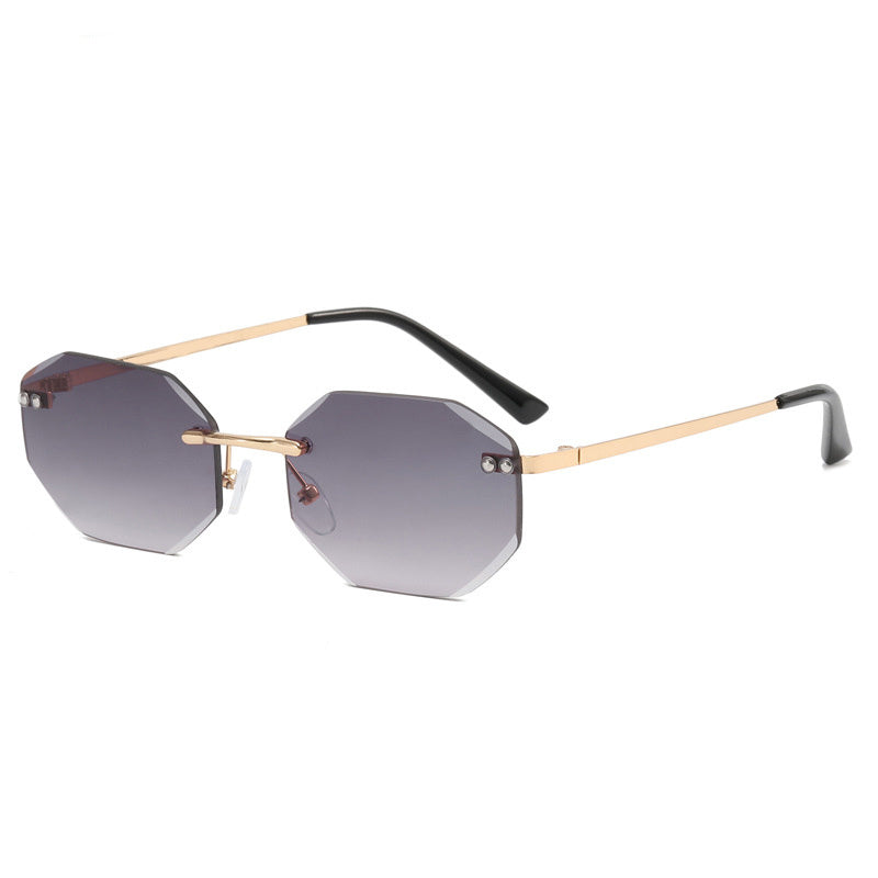 Unisex double grey flake glasses