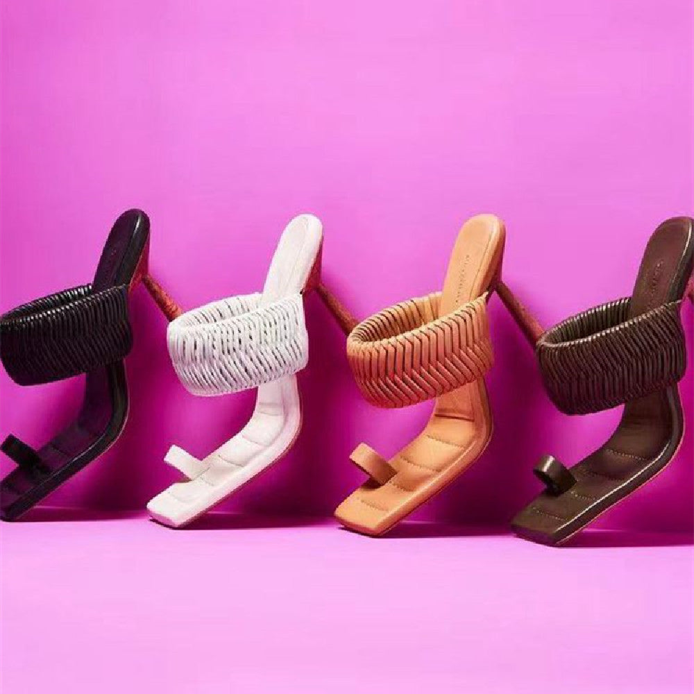 Women's retro high sandals