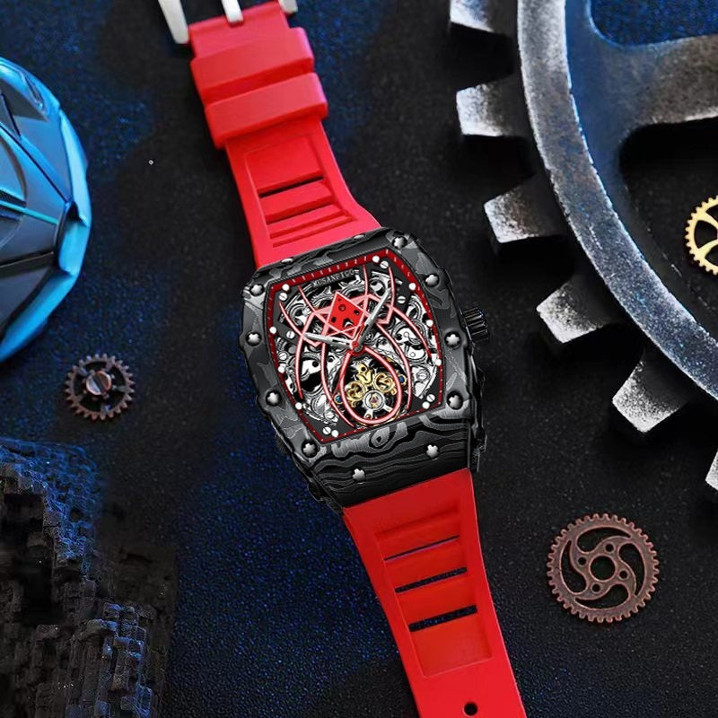 Tonneau automatic skeleton watch - view 9