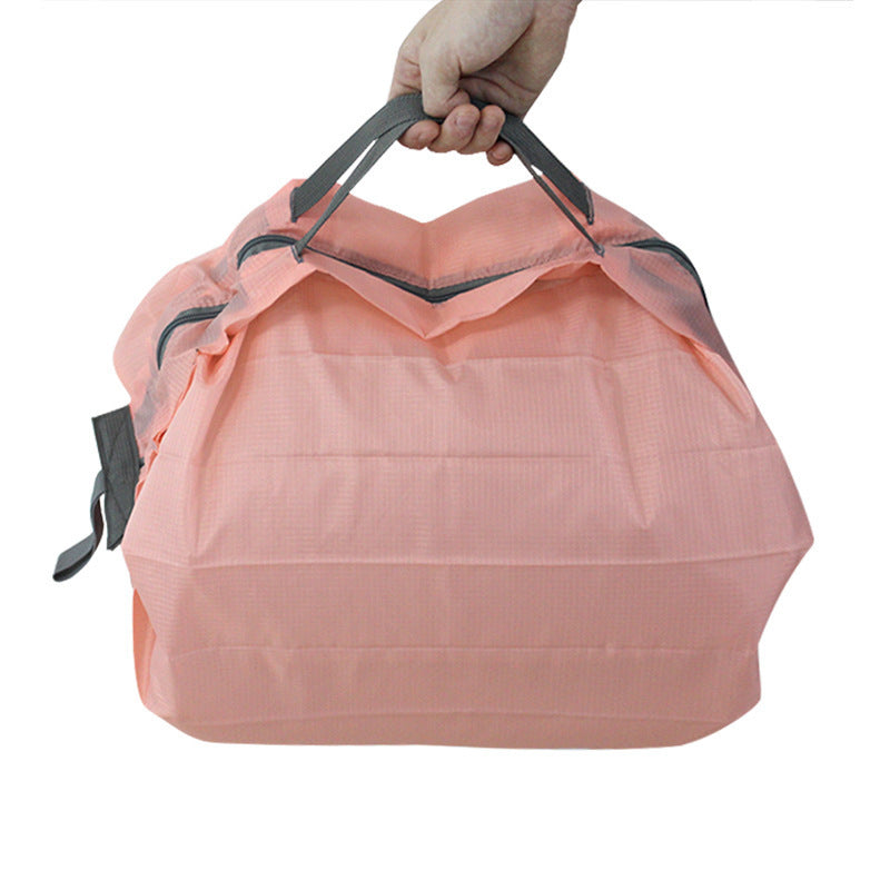 Unisex light pink foldable backpack
