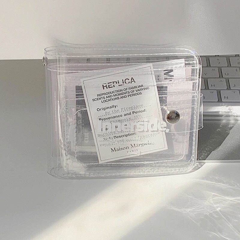 Alternate view: Unisex clear coin purse & card holder