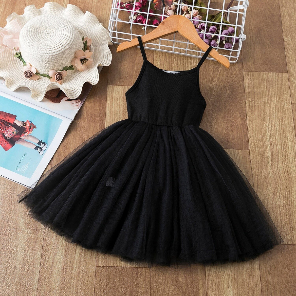 Girls black dress