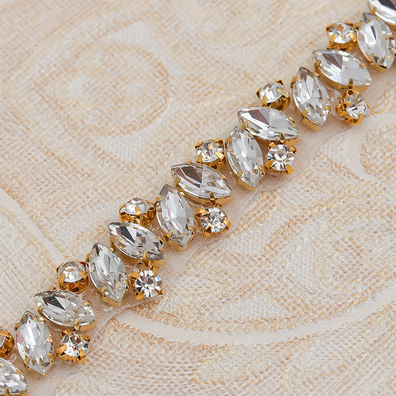Alternate view: Women's rhinestone bridal belt