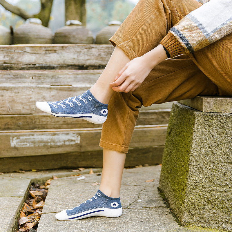 Low Cut Cotton Boat Socks - view 9